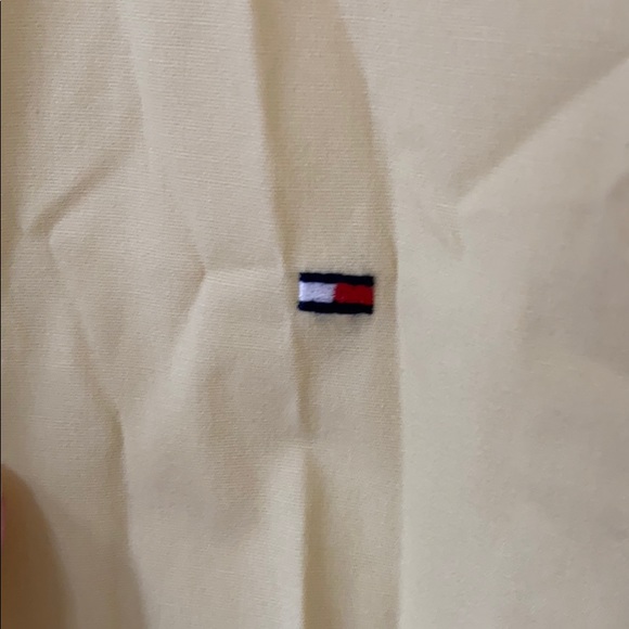 Yellow Long Sleep Tommy Hilfiger Button Up - Picture 3 of 3